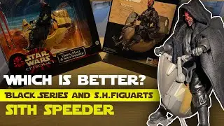 DOUBLE Sith speeder unboxing! Comparing the Black Series and S.H.Figuarts Darth Maul Sith Speeder