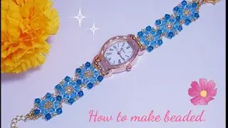 Beading tutorial, Step by step.  How to make easy jewelry from beads.