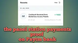 !! The Panel Station Payments Proof In Paytm Bank!!