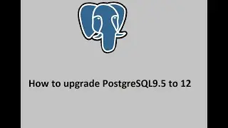 How to upgrade PostgreSQL9.5 to 12