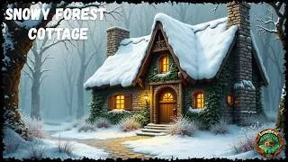 Enchanted Snowy Forest Cottage 🏡❄️ | Celtic Medieval Winter Ambience for Relax | LowBeat Tune 🍁