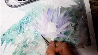 Time Lapse: Painting a Blue Lotus