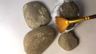 How To Painting Stone / Hand Painted  Rock /Cute Little Bug Painting On Rock / Pebble Painting 