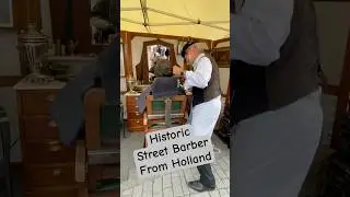 The Dutch Barber at a Medieval Market ✂️🎭 #Shorts
