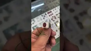 Natural African Ruby (GF) Handmade Chandi Ring in 925 Quality now available at Jewelhouse.#uae #ring