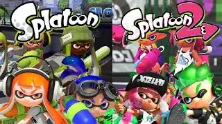 SPLATOON VS SPLATOON 2 COMPARISONS