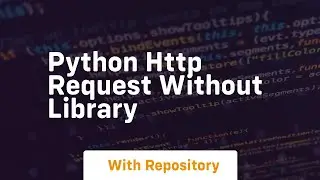 python http request without library