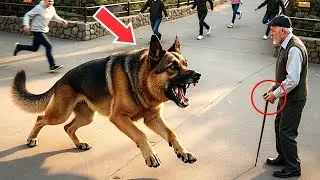 Police Dog Escapes From His Cage &mdash; Elderly Man Refused to Run, What Happened Next Shocked Everyone