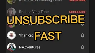 How to unsubscribe fast?