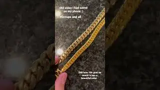 23k Gold Next to 10k Gold Color Comparison