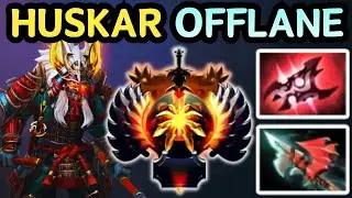 🔥 HUSKAR OFFLANE BURN DAMAGE NEVER STOPS | DOTA 2 GAMEPLAY 🔥