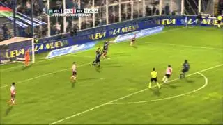El arco est&aacute; cerrado para Saviola. V&eacute;lez 0 River 0. Fecha 29. Torneo Primera Divisi&oacute;n 2015.FPT