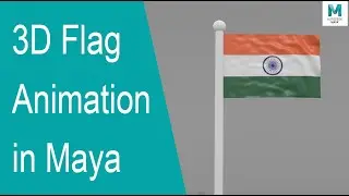 Create 3D Waving Flag Animation in Maya | nCloth Simulation | CreativTimes
