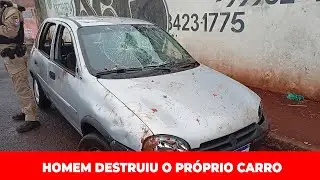 HOMEM DESTR&Oacute;I O PR&Oacute;PRIO CARRO AP&Oacute;S ACIDENTE EM APUCARANA