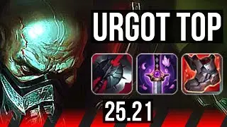URGOT vs SETT (TOP) | 11/1/6, 6 solo kills, 1000+ games, Dominating | NA Master | 25.21