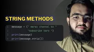 String Methods in Python | Python for Everyone in Urdu/Hindi # 8
