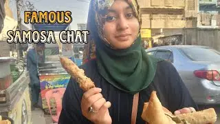 Famous SAMOSA CHAT vloggers Karachi 💫😋
