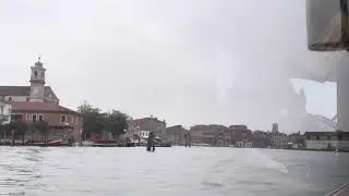 Venice Italy water taxi to Marco Polo airport