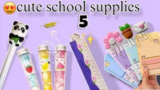 5 cute school supplies you'll love 💕 l Asthetic stationary haul 🙂