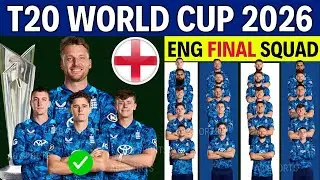 ICC T20 World Cup 2026 England Squad | Team Eng New Squad for T20 World Cup 2026 | T20 World Cup