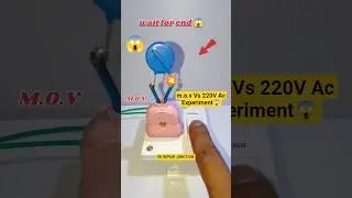 Testing M.O.V. Protection Against 220V AC Current #shorts #diy #experiment