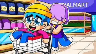 ¡MISTERIO Y BABY SAJA PASAN 24 HORAS en un SUPERMERCADO! 😱