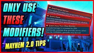 BEST MODIFIERS FOR MAYHEM 2.0 / MAYHEM 10 | Borderlands 3 Tips For All Characters
