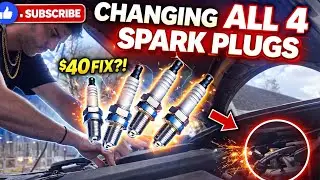 CHANGING ALL 4 SPARK PLUGS ON MY ALTIMA (BIG DIFFERENCE!)