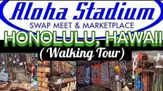 ALOHA STADIUM, HONOLULU HAWAII (FLEA MARKET, Walking Tour)