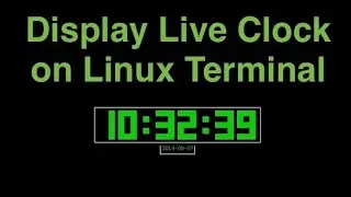 Display Time ⏰ in linux terminal using tty-clock command | #Shorts