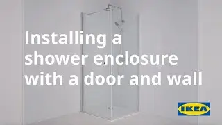 Installing a shower enclosure with a door and wall