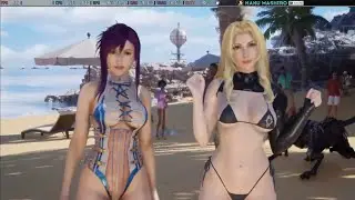 Costa Del Sol, beating bad guys in chosen swimsuits, continuing hard mode playthrough | FF7 Rebirth
