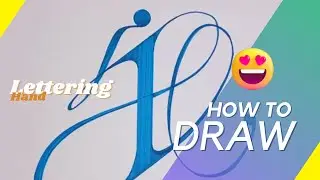 Amazing 'i' lettering tattoo font design | Step by step easy to draw hand lettering for beginners