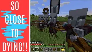 PILLAGERS GET PILLAGED! | I ALMOST DIED!! | MINECRAFT HARDCORE S1 - EP2