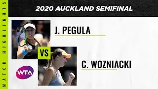 Jessica Pegula vs. Caroline Wozniacki | 2020 Auckland Open Semifinal | WTA Highlights