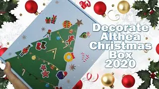 Decorating Althea Christmas Box 2020 | Merry Christmas! | Cute Festive Box from Althea