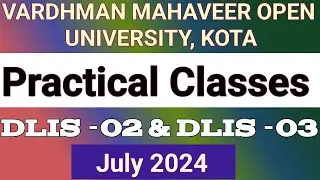 vmou kota DLIS practical classes july 2024 || vmou DLIS practical camp july 2024