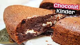 G&acirc;teau au chocolat et Kinder Maxi ! Recette facile et rapide