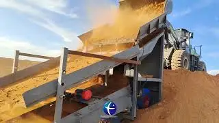 50 t/h Gold Dry Washer On Working