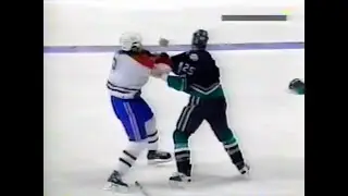 St&eacute;phane Quintal Vs. Kevin Sawyer Oct. 9th, 2001
