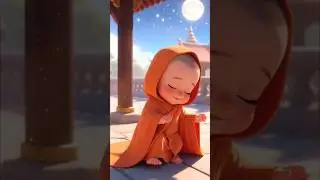 🔥 Viral Title&ldquo;When a Little Monk Dances in His Sleep 😴💃 | Cutest AI Short Ever&rdquo;#shorts #trending