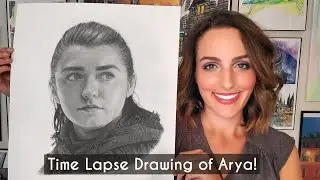 Game of Thrones Arya Drawing  //  Time Lapse