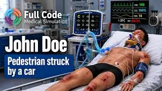 Full Code Medical Simulation #EM-7 🏥 - Pedestrian struck by a car