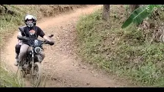 Keeway CR 152 'Custom Build Scrambler X Tracker' (Down Hill Short Vid)