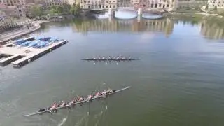 Ucsb vs Oregon Beavers Rowing Lake Las Vegas V8 drone video