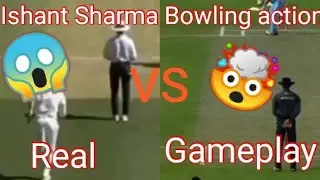 Ishant Sharma bowling action Real vs Gameplay #shorts #viralshorts #IshantSharma