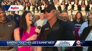 Banding Together: Lee's Summit West High School marching band performs on KMBC  9