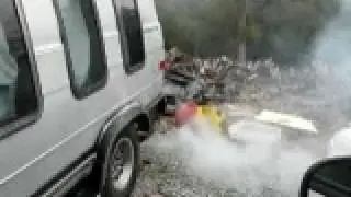 Smoking Diesel Van