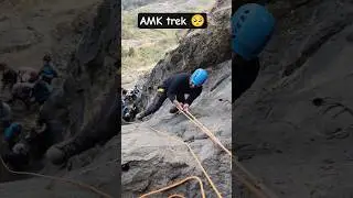 Rappelling of alang trek | AMK trek #nashik #amk #amktrek