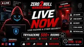 LIVE Hacking Class – From Basics to Advance! 🔥 Ethical Hacking Classes  Road to 500+ Rooms